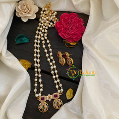 Layered Pearl Pendant Chain -Mangalsutra Pendant -G7675