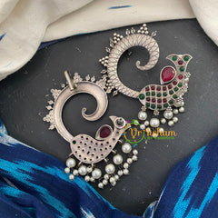 Silver Look Alike Designer Studs - Fish -S501