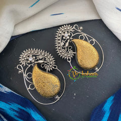 Dual Tone Studs -Paisley Designer Studs -S478