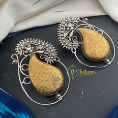 Dual Tone Studs -Paisley Designer Studs -S478