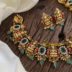 Premium Lakshmi Choker Short Neckpiece-G10296