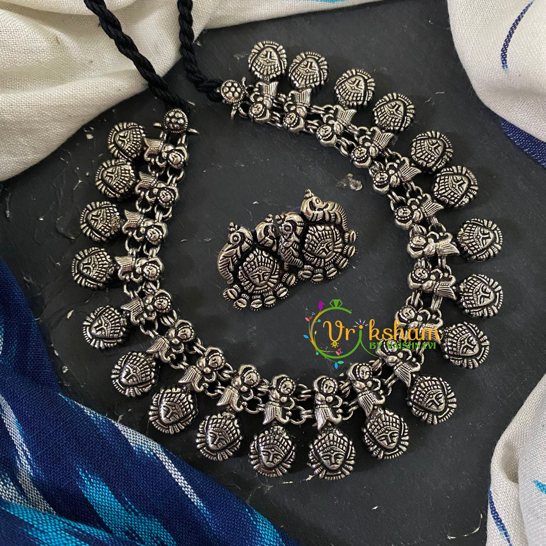 Kolhapuri Silver Neckpiece -Durga–S440