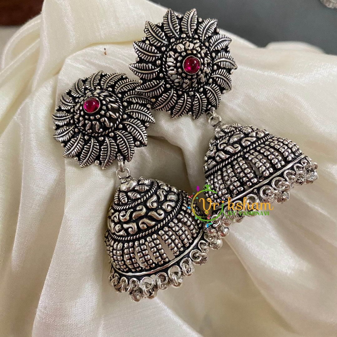 German Silver Jhumkas -S673