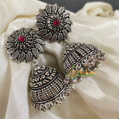 German Silver Jhumkas -S673