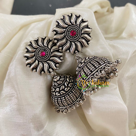 German Silver Jhumkas -S674