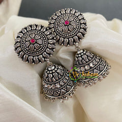 German Silver Jhumkas -S675