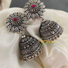 German Silver Jhumkas -S676