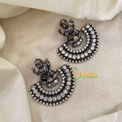 Silver Look Alike Lakshmi Studs -S500