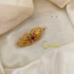 AD Stone Gold Saree Pin -Dress Pin -Saree Brooch -G7740