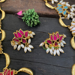 Navrathna Jadau Kundan Guttapusalu Neckpiece-J1047