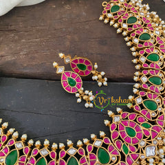 Precious Jadau Kundan Guttapusalu Neckpiece -J1028