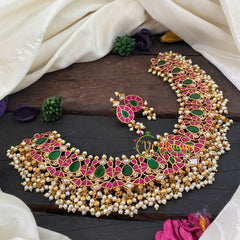 Precious Jadau Kundan Guttapusalu Neckpiece -J1028