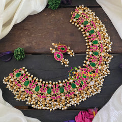 Precious Jadau Kundan Guttapusalu Neckpiece -J1028