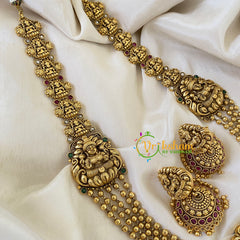 Premium Layered Lakshmi Pendant Haram-G6385