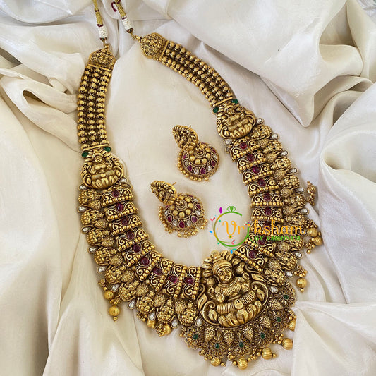 Premium 2 Layer Lakshmi Neckpiece with Mogappu-G6373