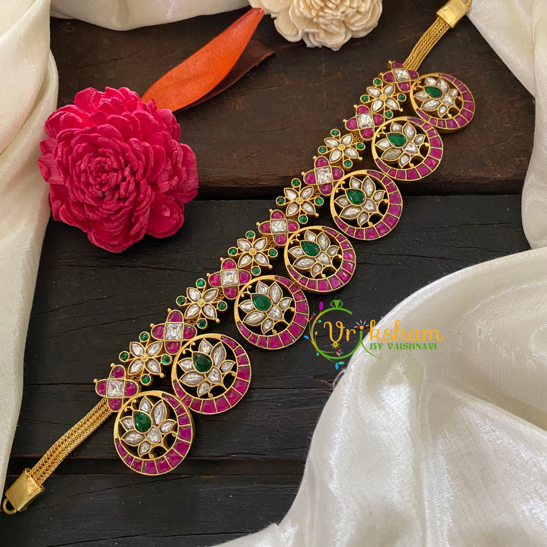 Chakra Jadau Kundan High Neck Choker -J1046