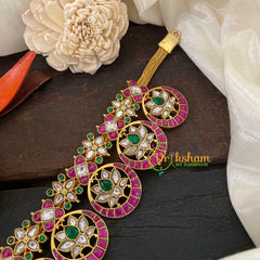 Chakra Jadau Kundan High Neck Choker -J1046