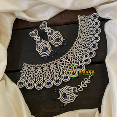 American Diamond High Neck Choker -G6372