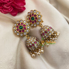 Precious Jadau Kundan Bridal Jhumkas -J1037