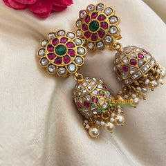 Precious Jadau Kundan Bridal Jhumkas -J1037