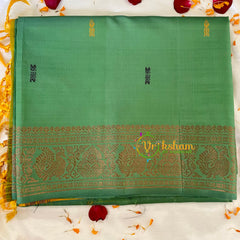 Distemper Green Chinnalampattu Saree-VS570