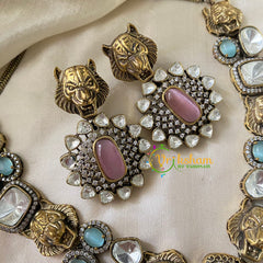 Pastel Designer Victorian Diamond Short Neckpiece -VV751