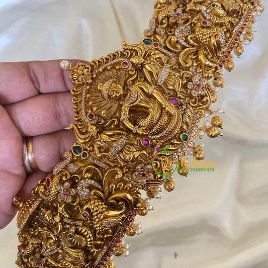 Premium Narthana Krishna Bridal Temple Hipbelt -G6733