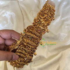 Gold Look Alike Sita Rama Kalyanam Temple Hipbelt -G6732