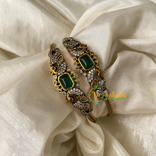 Victorian Diamond Bangles-Green-VV917