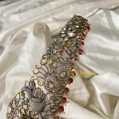 Premium Victorian Diamond Bridal Hipbelt -Red-VV672