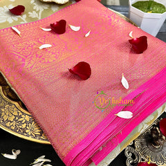 Sandal Pink Semi Banarasi Saree-Festive Banarasi Saree-SA0006