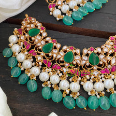 Precious Jadau Kundan High Neck Choker -J739