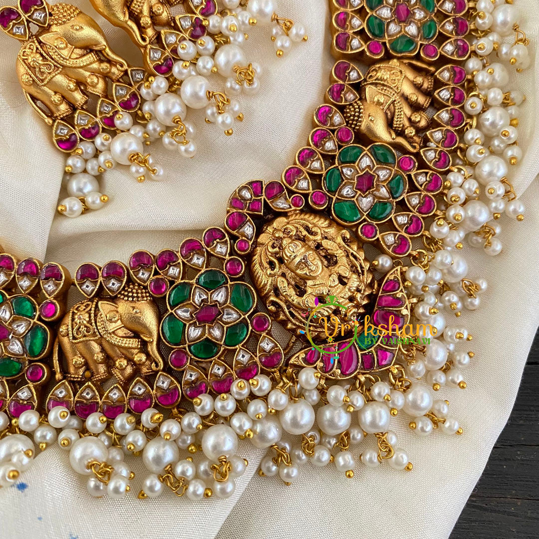 Lakshmi Jadau Kundan High Neck Choker-J713