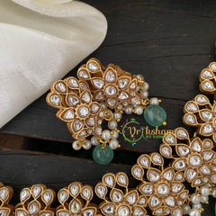 Precious Jadau Kundan High Neck Choker-White -J738