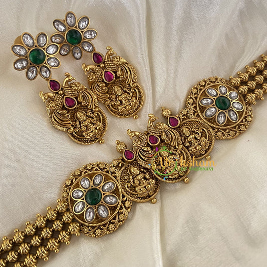 Jadau Kundan High Neck Choker-J756