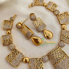 Fancy AD Stone Designer Neckpiece -G9041