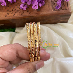 Gold Look Alike Daily Wear Bangles-Kolkatta Design -G2914