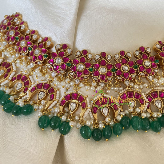 Precious Jadau Kundan High Neck Choker-J772