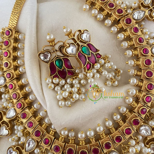 Jadau Kundan Lotus Neckpiece-J769