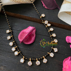 Traditional AD Stone Pendant Mangalsutra -Multi floral-G4567