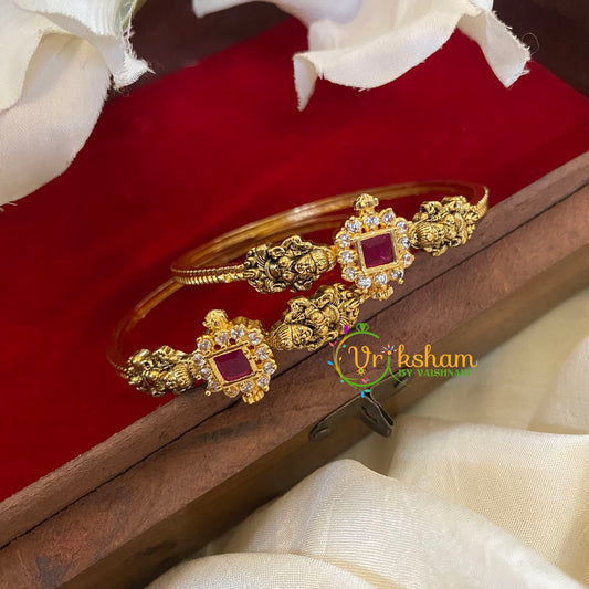 Temple Victorian Diamond Kada Bangles-VV487