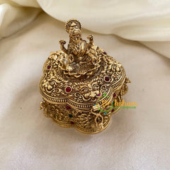 Gold Look Alike Temple Kumkum Box -G9789