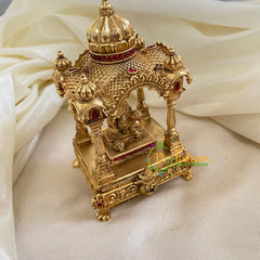 Gold Look Alike Temple Kumkum Box -G9787