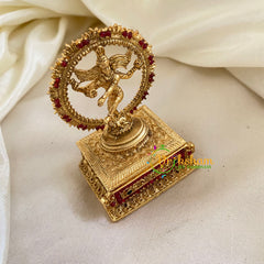 Gold Look Alike Temple Kumkum Box -Natraj -G9785