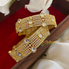 White Stone Festive Bridal Bangles -G9824