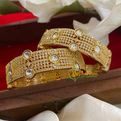 White Stone Festive Bridal Bangles -G9824