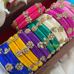 Return Gift Package -Silk Thread Bangles Set 7 -NV024