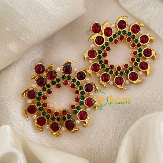 Traditional Kemp Designer Stud- Red Green-G6881