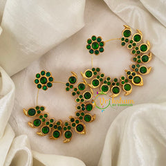 Traditional Kemp Maanga Earrings -Green-G6846