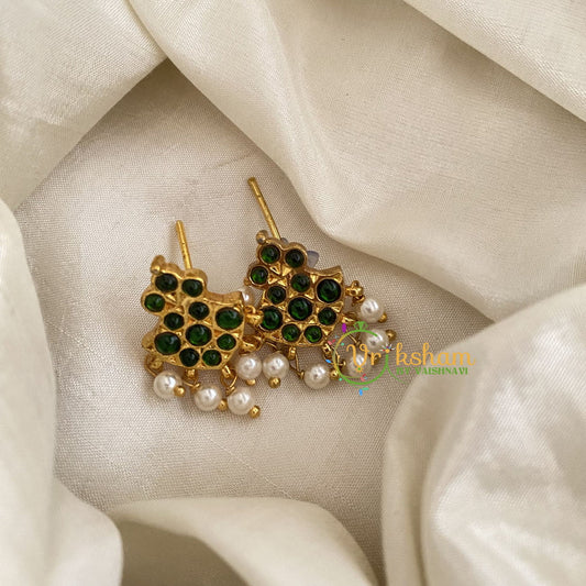 Traditional Kemp Studs-Green-G6890